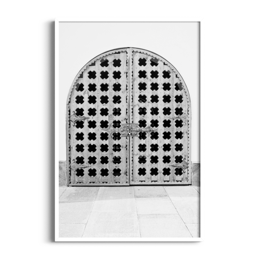 Wooden Door | Moroccan Art Print – Wallpaper Store