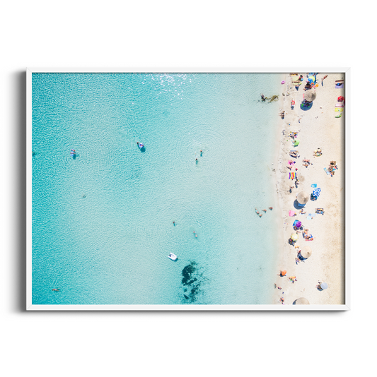 Beach Day | Aerial Drone Art Print