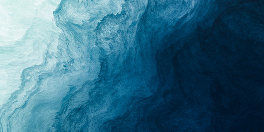 Blue Waves Ocean Wallpaper Mural