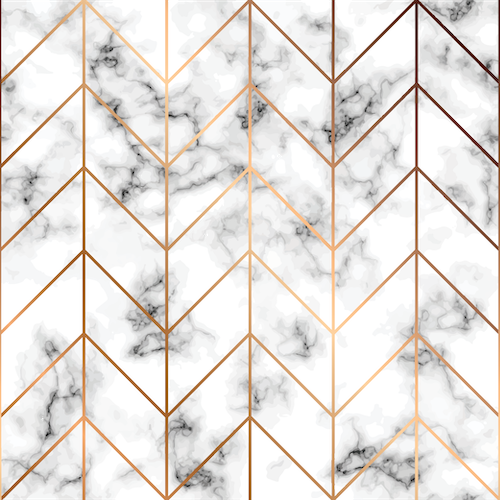 Herringbone Marble Tile Wallpaper Mural