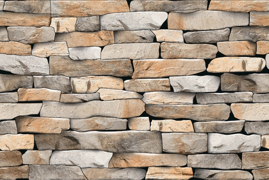Natural Stone Brick Wallpaper Mural