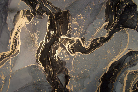 Black and Gold Marble Wallpaper Mural