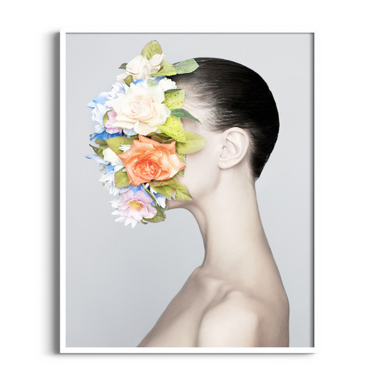 Flower Face | Abstract Art Print