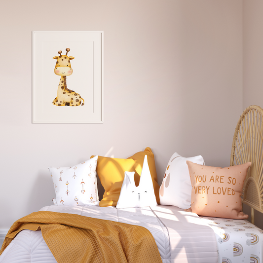 Baby Giraffe | Kids Art Print