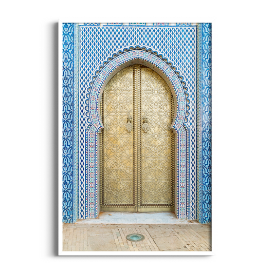Golden Door of Dar el-Makhzen | Moroccan Art Print