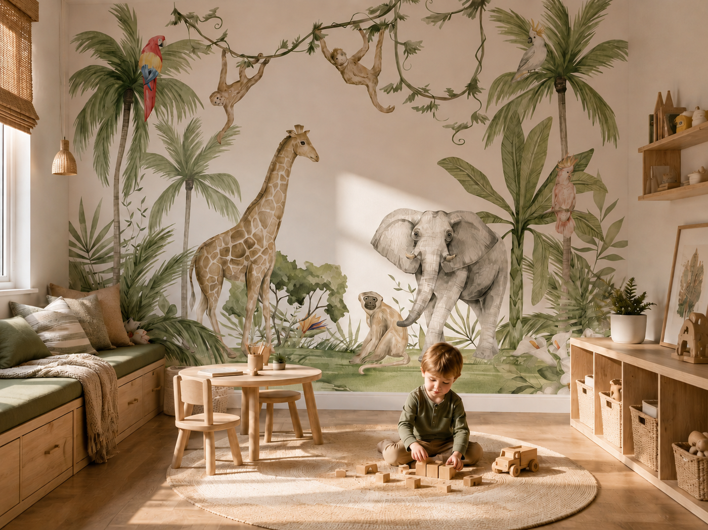 Jungle Dreamland Children's Wallpaper Mural