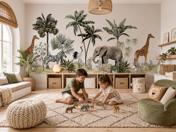 Jungle Dreamscape Children's Wallpaper Mural