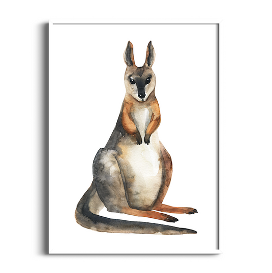 Kangaroo | Australian Animals Art Print