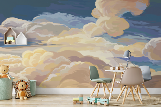 Candy Clouds Children's Wallpaper Mural