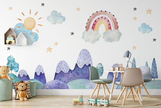 Wonderland Dreams Children's Wallpaper Mural