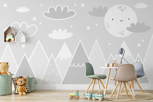 Misty Skies Children's Wallpaper Mural