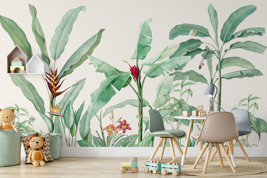 Plant Party Children's Wallpaper Mural