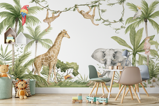 Jungle Dreamland Children's Wallpaper Mural