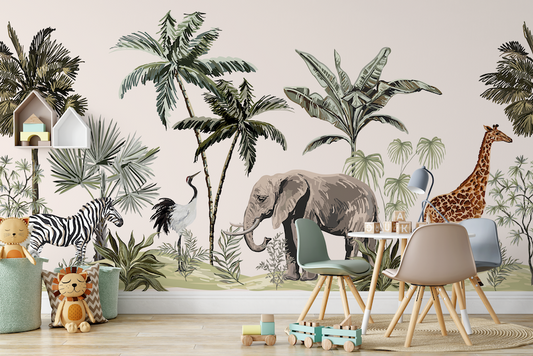 Jungle Dreamscape Children's Wallpaper Mural