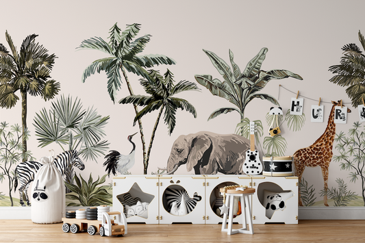 Jungle Dreamscape Children's Wallpaper Mural