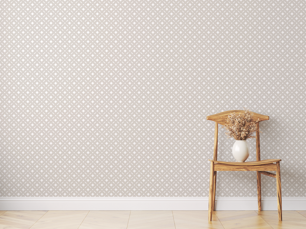 Floral Ornament Geometric Wallpaper Mural