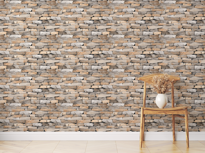 Natural Stone Brick Wallpaper Mural