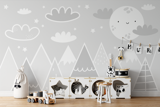 Misty Skies Children's Wallpaper Mural