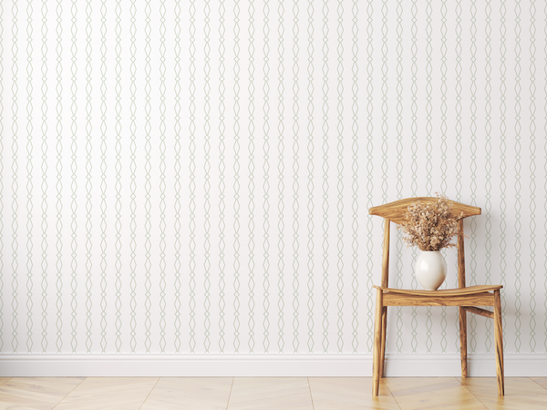 Green Ornament Geometric Wallpaper Mural