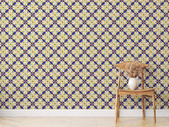 Portugese Tiles Wallpaper Mural