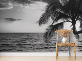 Palm Tree Sunset Ocean Wallpaper Mural