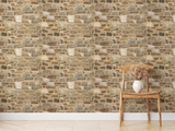 Big Natural Stone Brick Wallpaper Mural