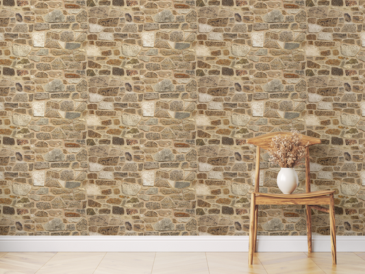 Big Natural Stone Brick Wallpaper Mural