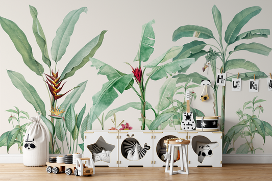 Plant Party Children's Wallpaper Mural