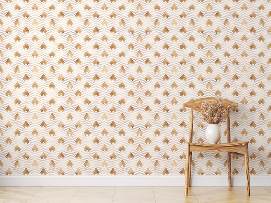 Gold Shimmer Art Deco Wallpaper Mural