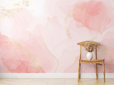 Pink and Gold Marble Wallpaper Mural