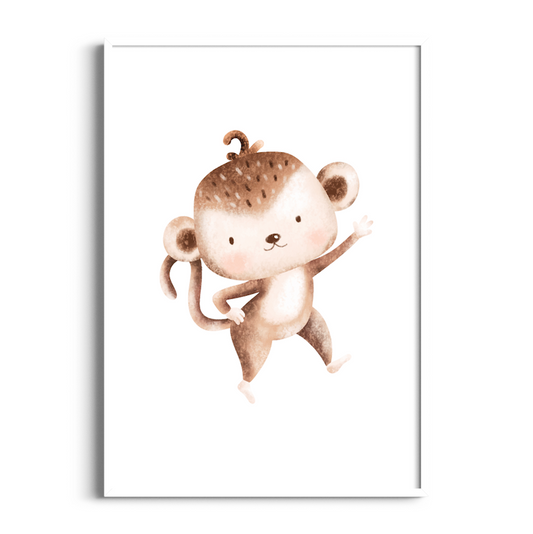 Baby Monkey | Kids Art Print