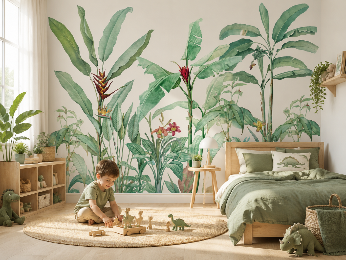 Plant Party Children's Wallpaper Mural