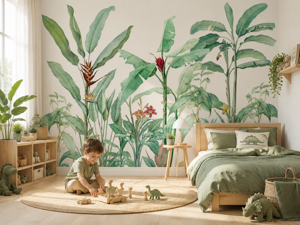 Plant Party Children's Wallpaper Mural