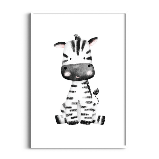 Baby Zebra | Kids Art Print