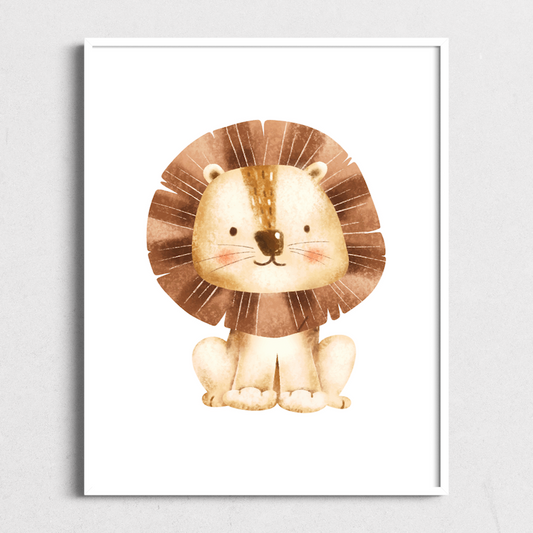 Baby Lion | Kids Art Print
