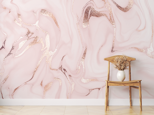 Pink Marble Wallpaper Mural