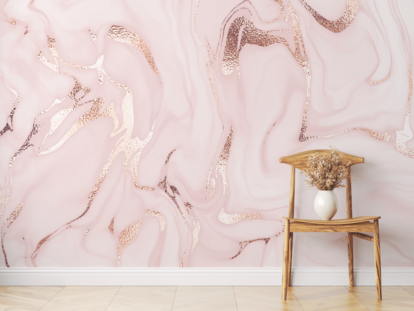 Pink Marble Wallpaper Mural