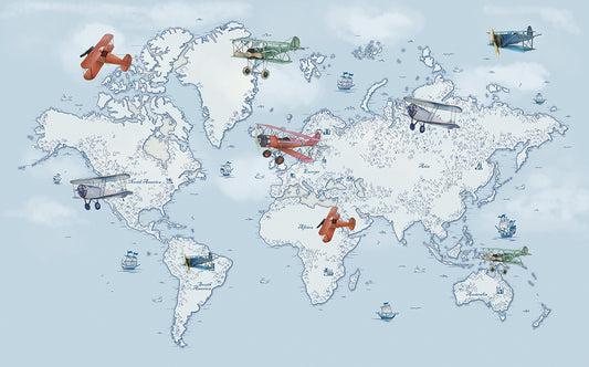 Airplane World Map
